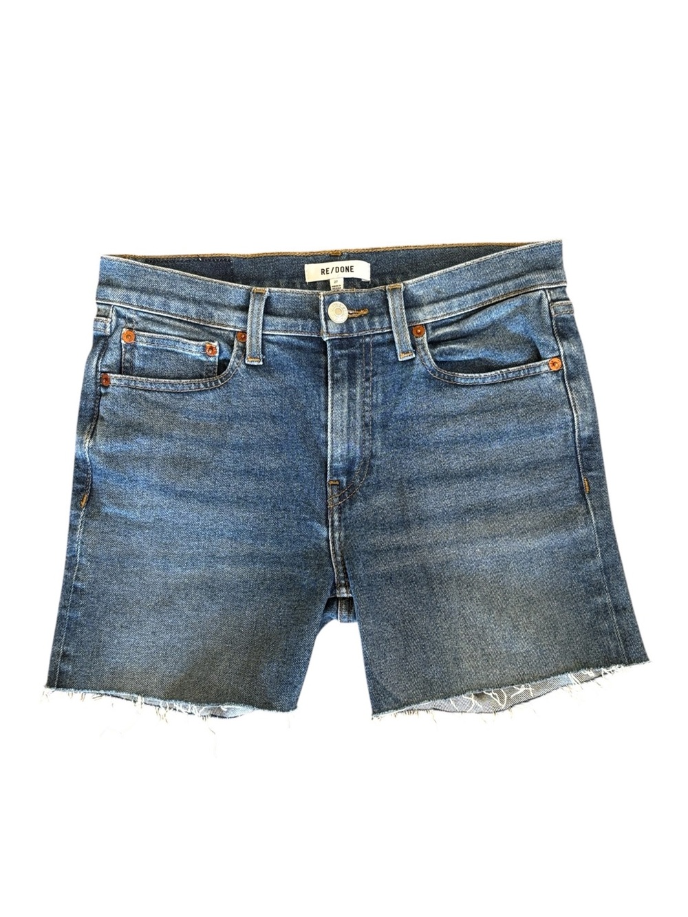 Re/Done Blue Cutoff Denim Jean Short Size 27